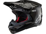 Casco Supertech S-M10 Solid Versione FIM2, Alpinestars (Carbonio Lucido, Taglia L)