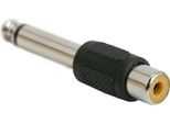 10X Adattatore Da Rca A Jack - Presa Rca A Jack Da 6,3 Mm Mono - Spina Convertitore Audio Per Amplificatori E Mixer - 10 Pezzi [05097]