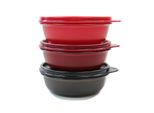 Tupperware Frigo Hit Parade 300 Ml Rosso + Rosso Scuro + Nero Hit Parade + Panno Lavastoviglie