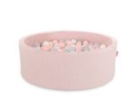 Piscina A Secco In Viscosa H-30 Cm Con 200 Palline - Rosa Sporco