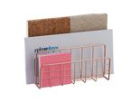 Portadocumenti Relaxdays Con 3 Scomparti Oro Rosa