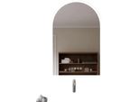 Specchio Da Bagno A Led, Comando A Sensore Tattile, Display Della Temperatura Integrato, Bianco Opaco