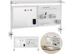 Ergo Office Desk Divider/Organizer. Max Load 10 Kg. Whiteboard. Width 1116Mm. White. ER-301 W