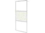 Vidaxl Schermo Doccia Per Cabina Doccia Esg Design Vetro Pietra 90X195 Cm