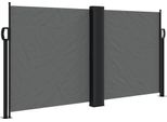 Vidaxl Tenda Laterale Estensibile Antracite 120X600 Cm