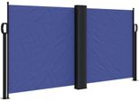 Vidaxl Tenda Laterale Estensibile Blu 120X1000 Cm
