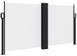 Vidaxl Tenda Laterale Estensibile Bianca 120X600 Cm