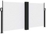 Vidaxl Tenda Laterale Estensibile Bianca 120X1000 Cm
