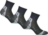 Fila Calzini Unisex, 3 Paia - Quarti Multisport, Calzini Corti Neri 35-38