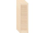Vidaxl Armadio Ante A Doghe Design 4 Pezzi 99X29,5Cm Legno Di Pino Massiccio