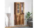 Vidaxl Credenza 2 Pezzi In Legno Di Recupero 69,5 X 34 X 180 Cm Materiale A Base Di Legno
