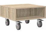 Syfax™ Tavolino Con Ruote Rovere Sonoma 50,5 X 50 X 30 Cm