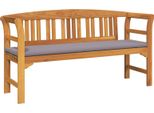Vidaxl Panchina Finitura Ad Olio Naturale 157 X 46 X 82,5 Cm Legno Massiccio Di Acacia