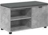 Syfax™ Panca Per Ingresso Con Cuscino Grigio Cemento 80 X 38 X 46 Cm