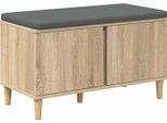 Syfax™ Panca Per Ingresso Con Cuscino Rovere Sonoma 60 X 38 X 46 Cm