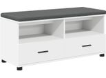 Syfax™ Panca Per Ingresso Con Cuscino Bianco 100 X 38 X 46 Cm