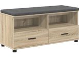 Syfax™ Panca Per Ingresso Con Cuscino Rovere Sonoma 100 X 38 X 46 Cm