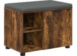 Syfax™ Panca Per Ingresso Con Cuscino Rovere Fumé 60 X 38 X 46 Cm