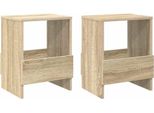 Syfax™ Scaffale Per Riviste 2 Pcs Rovere Sonoma 35 X 30 X 45 Cm