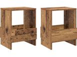 Syfax™ Scaffale Per Riviste 2 Pcs Legno Vecchio 35 X 30 X 45 Cm