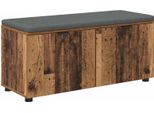 Syfax™ Panca Per Ingresso Con Cuscino Legno Vecchio 100 X 38 X 46 Cm