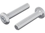 Vidaxl Vite Di Bloccaggio Testa 2 Pezzi Argento M6 X 35 Mm Acciaio