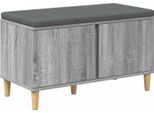 Syfax™ Panca Per Ingresso Con Cuscino Grigio Sonoma 60 X 38 X 46 Cm