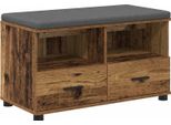 Syfax™ Panca Per Ingresso Con Cuscino Legno Vecchio 80 X 38 X 46 Cm