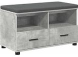 Syfax™ Panca Per Ingresso Con Cuscino Grigio Cemento 80 X 38 X 46 Cm