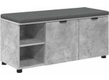 Syfax™ Panca Per Ingresso Con Cuscino Grigio Cemento 100 X 38 X 46 Cm