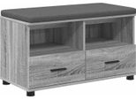 Syfax™ Panca Per Ingresso Con Cuscino Grigio Sonoma 80 X 38 X 46 Cm