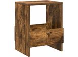 Vidaxl Portariviste In Rovere Affumicato 35 X 30 X 45 Cm