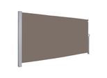 Einfeben Tenda Da Sole Laterale Tende Da Sole Estensibili 180X300Cm Schermo Privacy In Alluminio Protezione Dal Vento Protezione Dal Sole Tenda A Rullo Laterale Marrone