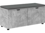 Syfax™ Panca Per Ingresso Con Cuscino Grigio Cemento 100 X 38 X 46 Cm