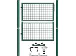 Cancello Da Giardino Jiubiaz Cancello Per Recinzione 100 X 100 Cm Tubo In Acciaio Zincato Incl. Serratura E Chiave Cancello Per Recinzione Cancello Da Giardino Misura Della Rete 5 × 5 Cm Verde Antiruggine