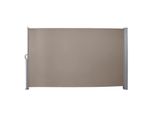 Einfeben Tenda Da Sole Laterale Tende Da Sole Estensibili 180X300Cm Schermo Privacy Protezione Dal Vento Protezione Dal Sole Tenda A Rullo Laterale Alluminio Marrone