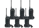 Retevis RB629 Radio Ricetrasmittente PMR446 Free Robusta Radio Ricetrasmittente Con Funzione Di Clonazione Wireless Allarme Di Emergenza Vox 16 Canali Radio Portatili Professionali Per La Sicurezza Di Scuole E Campi (Confezione Da 6, Nero)