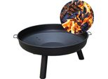 Jiubiaz Fuoco Ciotola Fuoco Pozzo Stufe Rimovibili Giardino 80 Cm Cesto Fuoco Con Foro Saldato