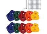 Yakimz 40X Prese Per Arrampicata Pietre Boulder Bambini Pietre Per Arrampicata Outdoor Indoor Incl. Viti