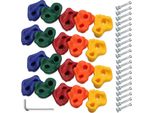 Jiubiaz 10X Prese Per Arrampicata Robusta All'aperto Incl. Viti Bambini Arrampicata Pietre Muro Boulder