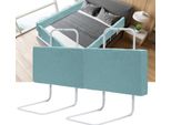 Yakimz Sponda Letto Protezione Anticaduta 50Cm Per Bambini Sponda Per Letto Per Bambini Regolabile In Altezza Protezione Laterale Regolabile A 5 Fori 2 Pezzi Verde