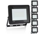 Yakimz 5X 50W Proiettore Led Proiettore Led Impermeabile Proiettore Da Esterno Luce Di Sicurezza Da Esterno Per Giardino Garage Bianco Freddo