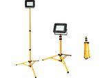Tolletour Led Proiettore Da Costruzione Proiettore Da Lavoro Proiettore Con Treppiede 20W Bianco Freddo