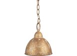 Clayre & Eef Lampada A Sospensione Ø 20X22 Cm Metallo Color Oro