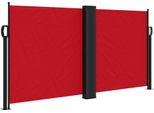 Vidaxl Tenda Laterale Estensibile Rossa 120X1000 Cm