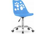 Sedia Girevole Valora Print Blu - Comoda Sedia Girevole Blu Per Casa O Ufficio