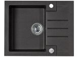 Alveus Cz Alveus Rock 30 Lavello In Granito Nero Con Sifone + Sifone A Scomparsa