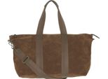 Marc O'polo Pelle Borsa Da Viaggio Borsa A Tracolla Weekender Nutshell Marrone
