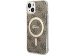 Guess Guhmp13Mh4Stw Custodia Rigida 4G Magsafe Per Iphone 13 / 14 / 156.1 BrąZowy/Brown