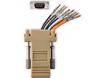 Adattatore Seriale | Adattatore | D-SUB 9-Pin Femmina | RJ45 Femmina | Nichelato | Avorio | Scatola
